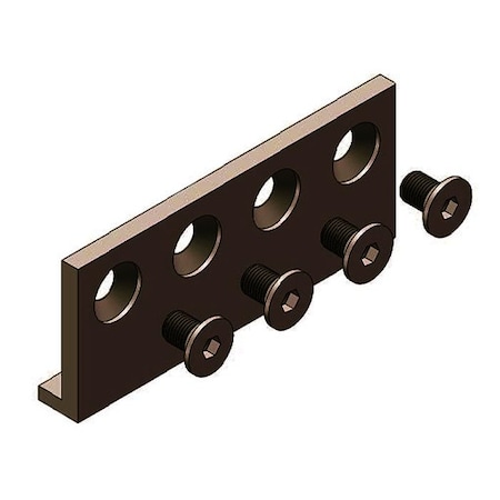 Orca Hardware Flat Track Connector Plate, OB Oil-Rubbed Bronze Finish FT-CONNECT-OB